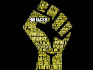 end racism graphic
