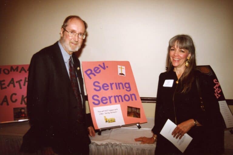 Susan Sering alongside LMM Founder Rev. Richard Sering